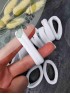 Резинки бесшовные для волос 4см. Premium (белый)